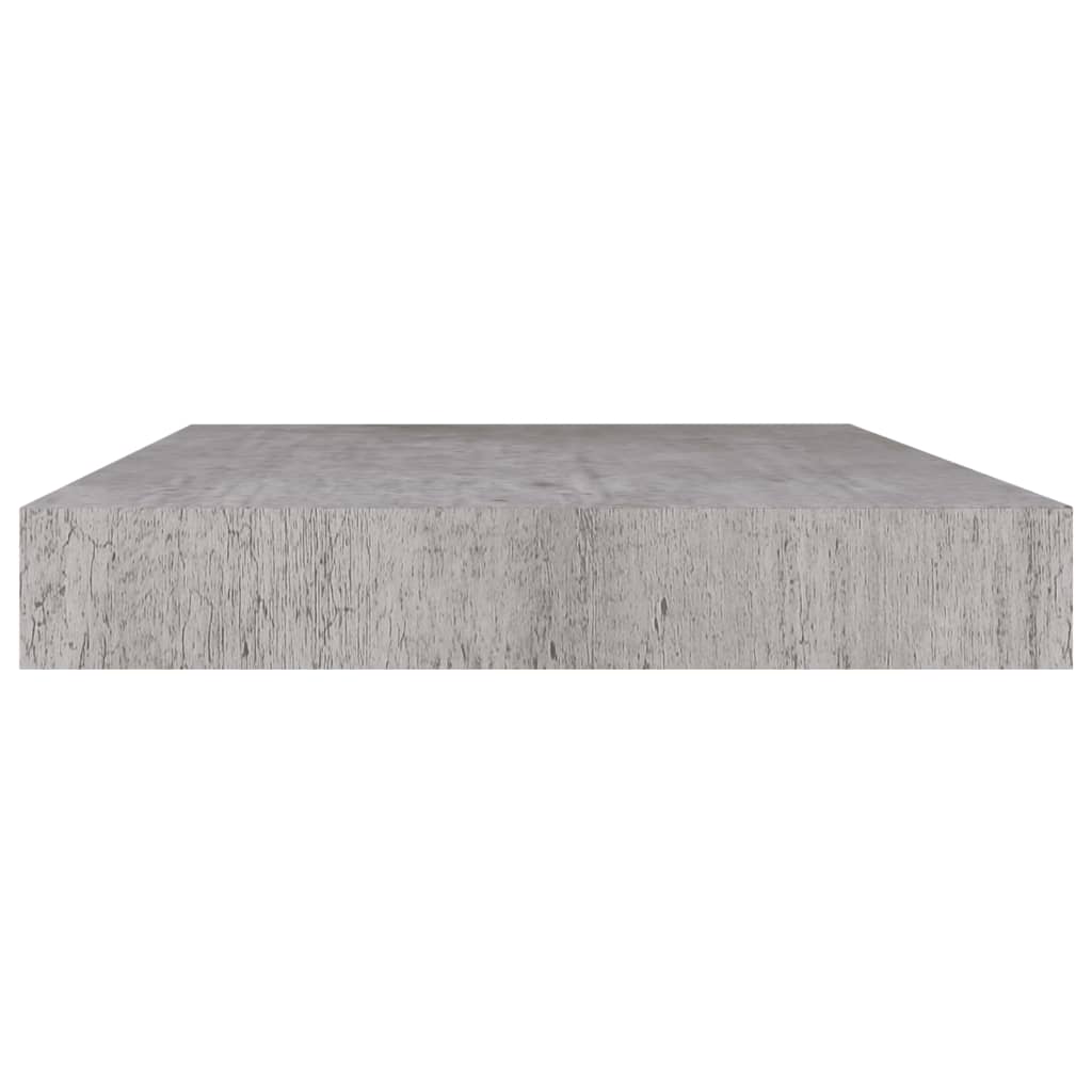 vidaXL Floating Wall Shelf Concrete Gray 19.7"x9.1"x1.5" MDF