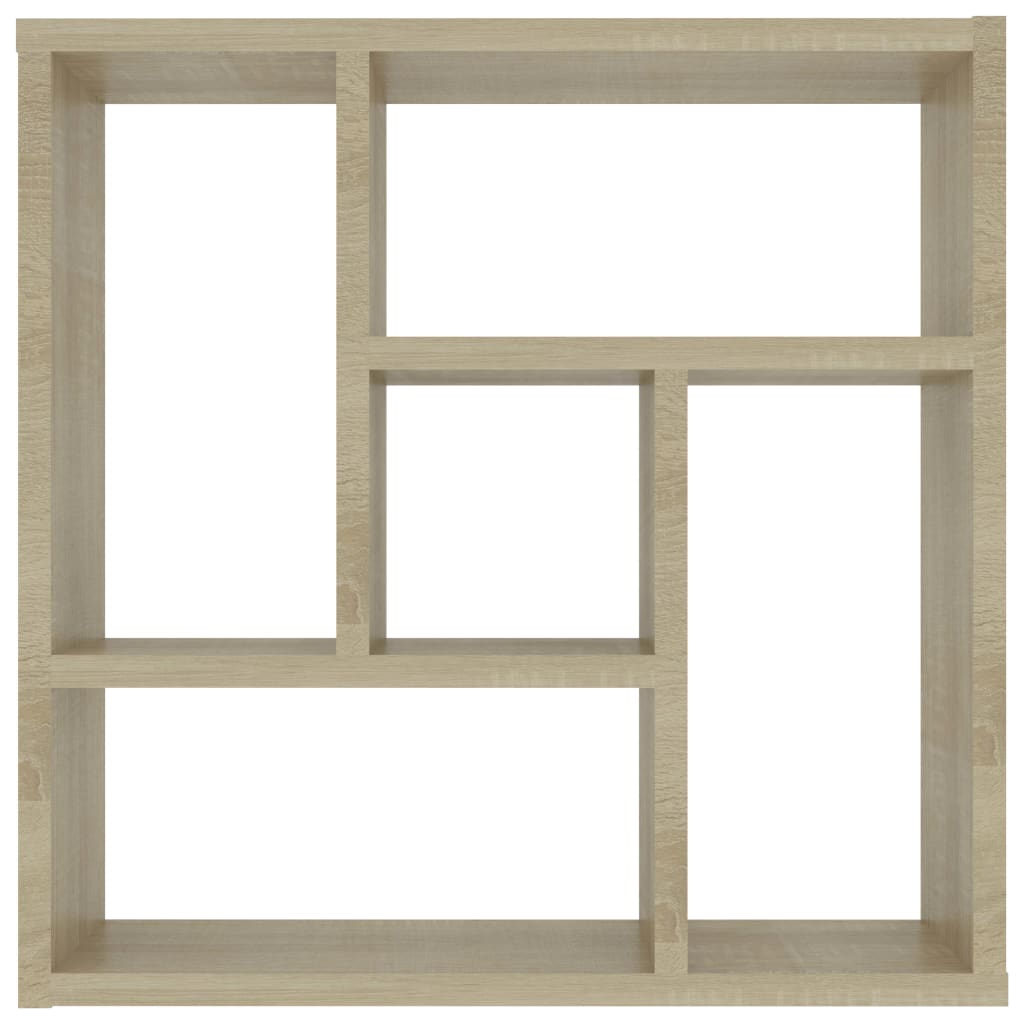 vidaXL Wall Shelf Sonoma Oak 17.8"x6.3"x17.8" Engineered Wood