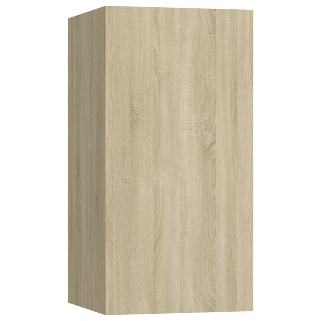 vidaXL TV Cabinets 4 pcs Sonoma Oak 12"x11.8"x23.6" Engineered Wood