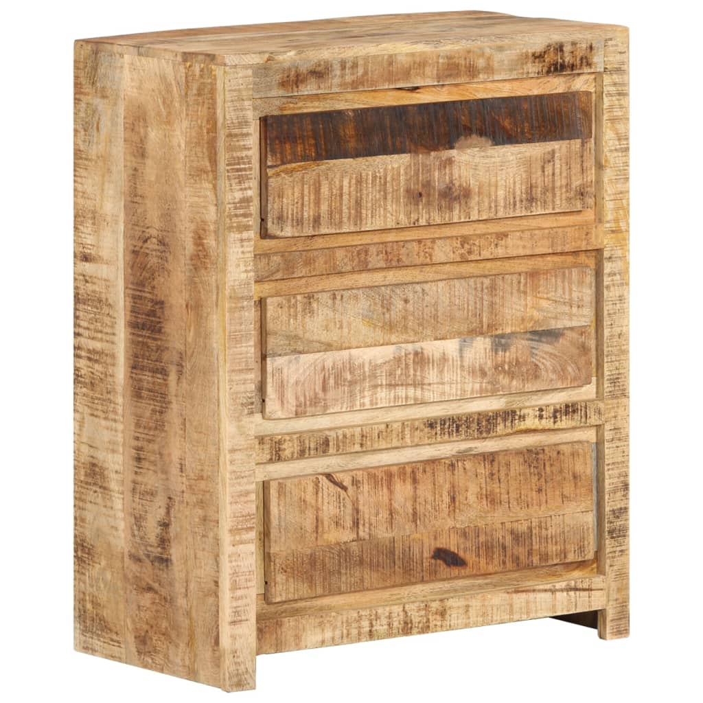 vidaXL Drawer Cabinet 23.6"x13"x29.5" Solid Wood Mango