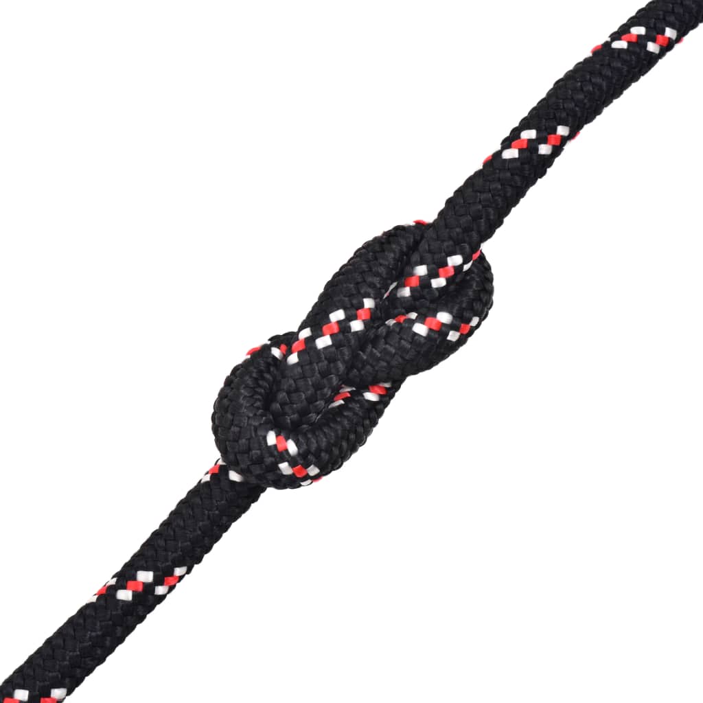 vidaXL Marine Rope Polypropylene 0.24" 3937" Black
