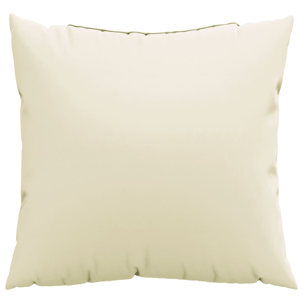 vidaXL Throw Pillows 4 pcs Cream 23.6"x23.6" Fabric
