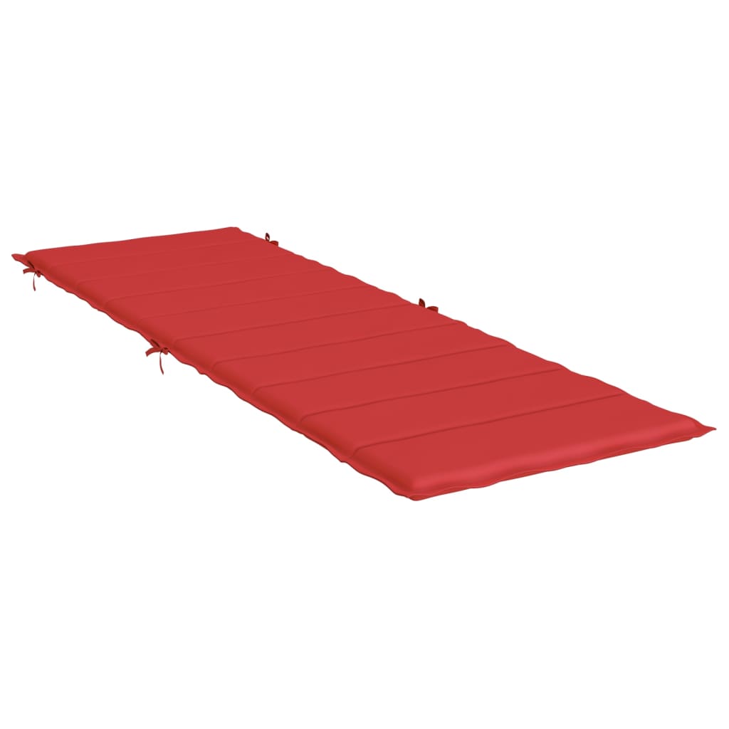 vidaXL Sun Lounger Cushion Red 73.2"x22.8"x1.2"