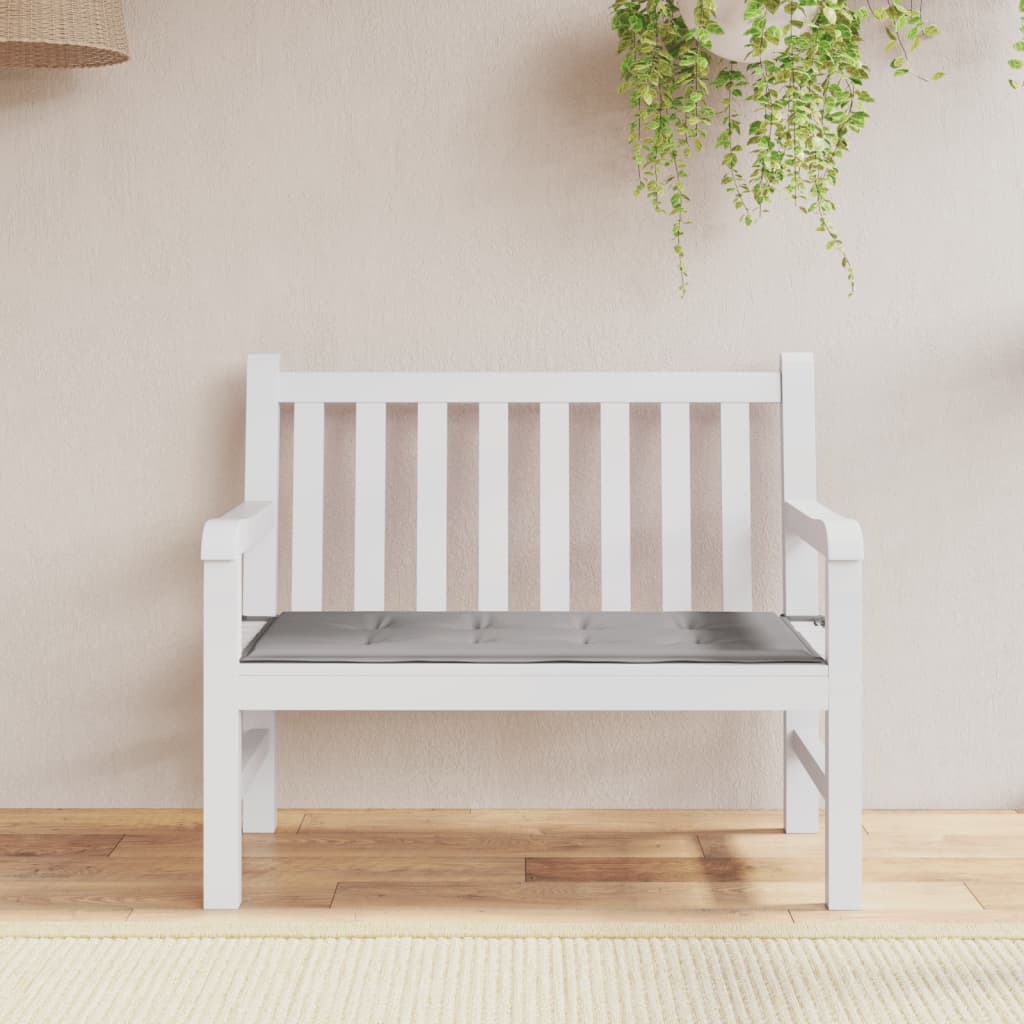 vidaXL Garden Bench Cushion Gray 39.4"x19.7"x1.2" Oxford Fabric