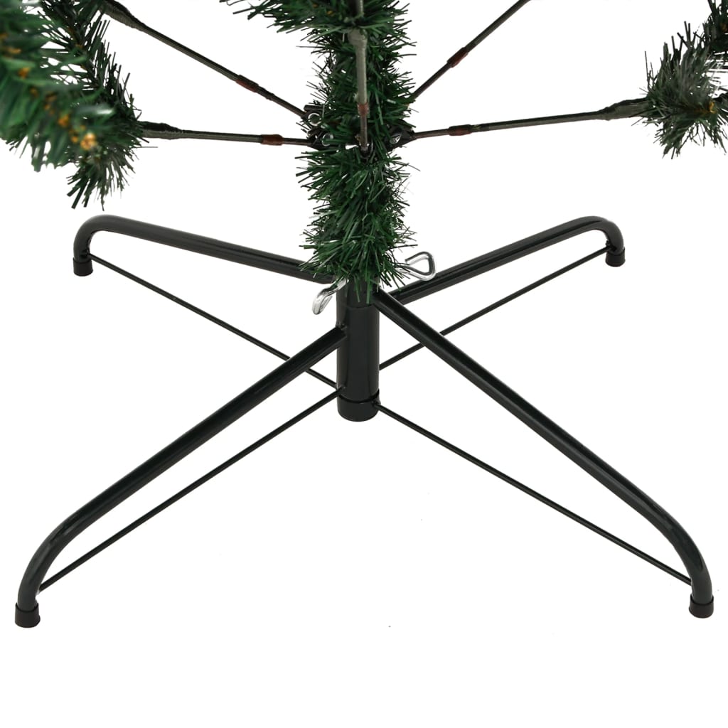 vidaXL Artificial Hinged Christmas Tree with Stand 82.7"