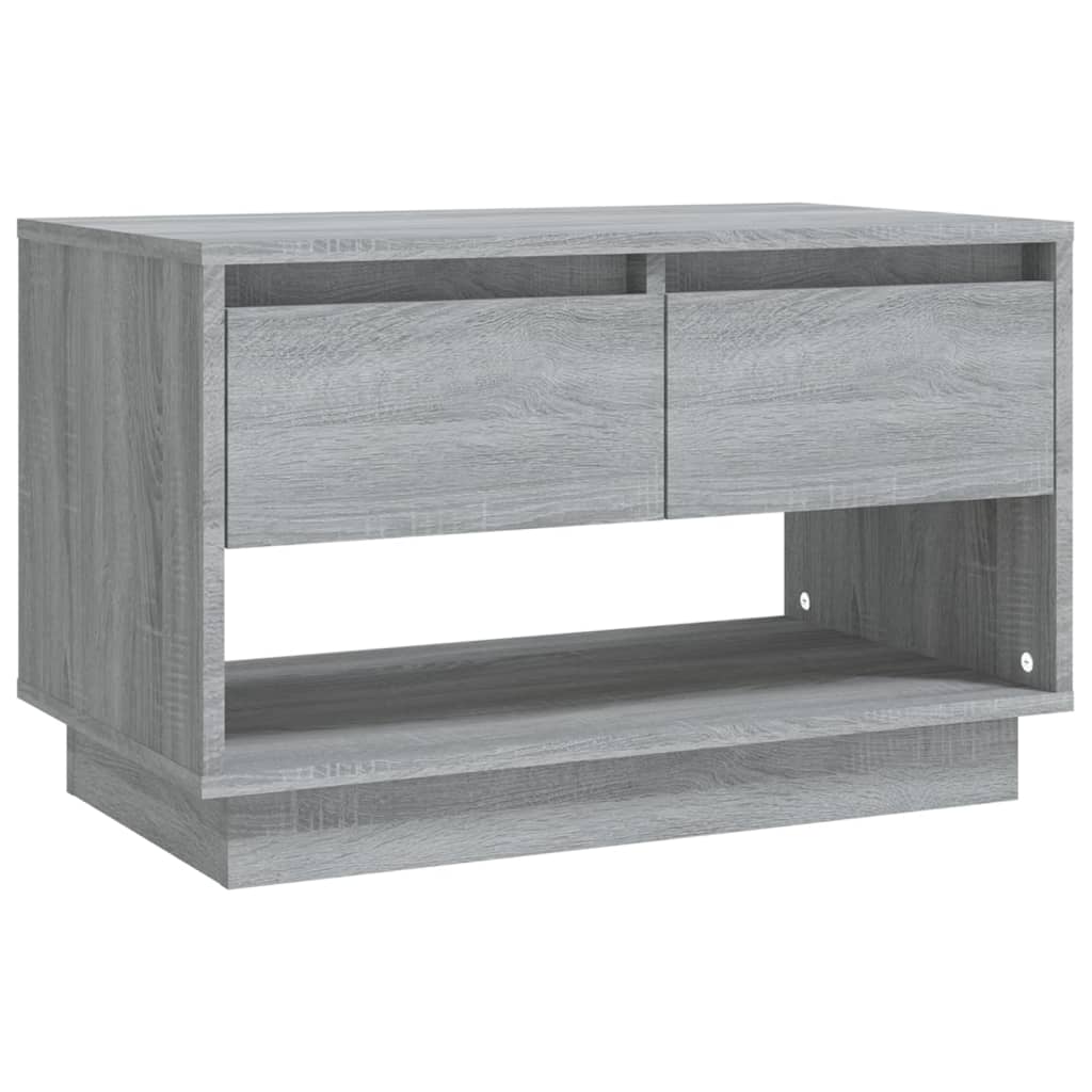 vidaXL TV Cabinet Gray Sonoma 27.6"x16.1"x17.3" Engineered Wood