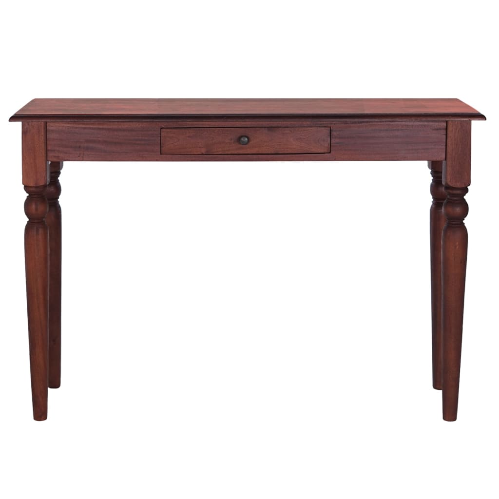 vidaXL Console Table Classical Brown 43.3"x11.8"x29.5" Solid Mahogany Wood