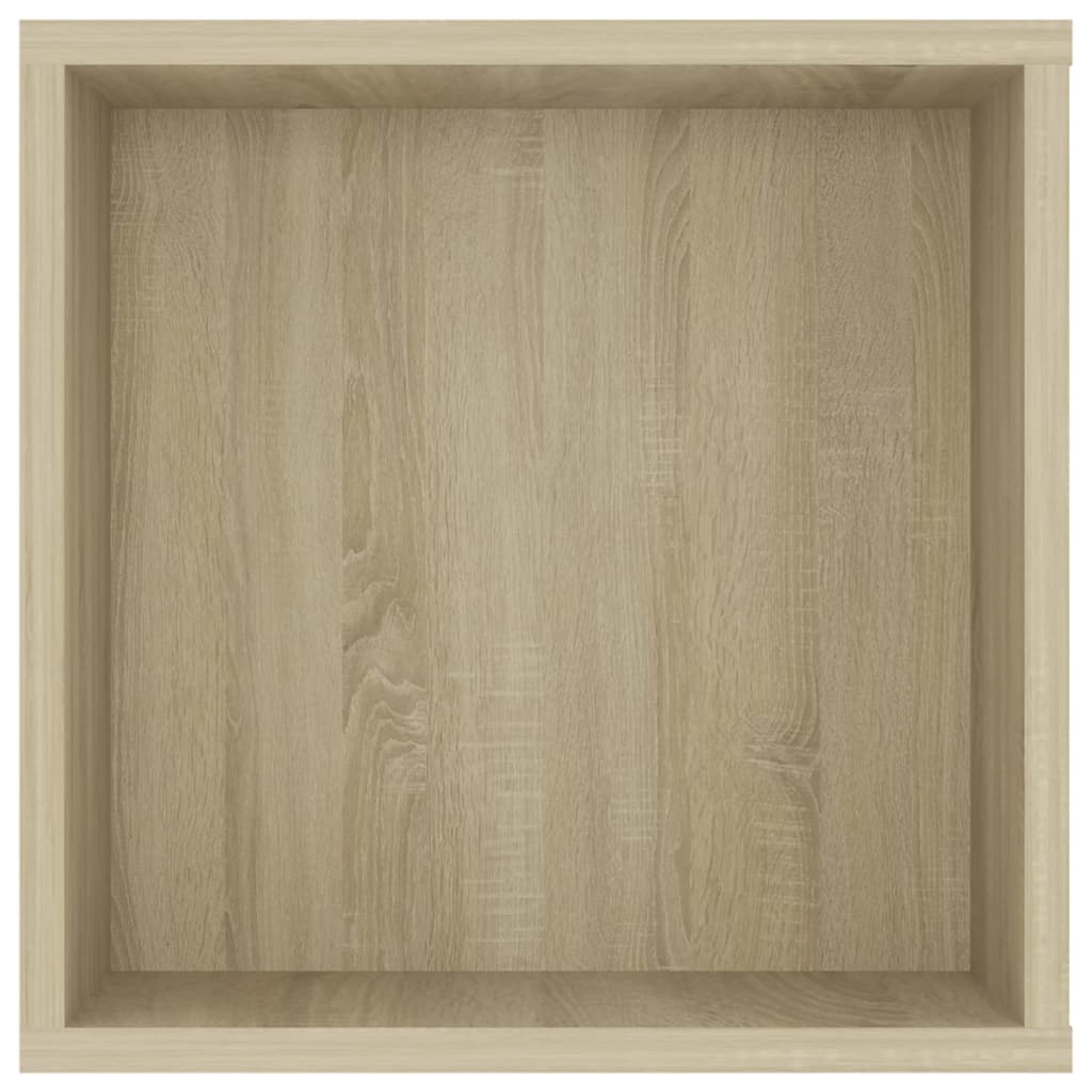 vidaXL Wall-Mounted TV Cabinet Sonoma Oak 40.2"x13.8"x13.8" Engineered Wood