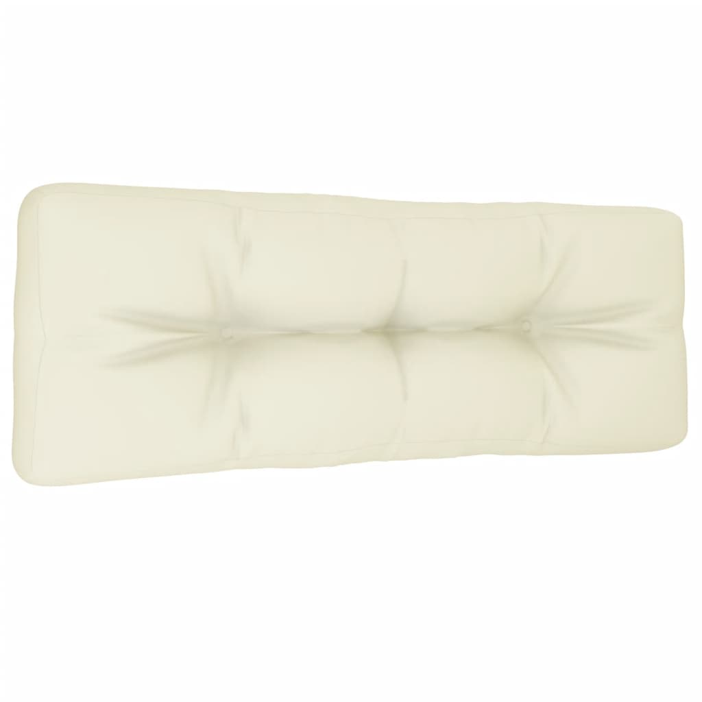 vidaXL Pallet Cushion Cream 47.2"x15.7"x4.7" Fabric