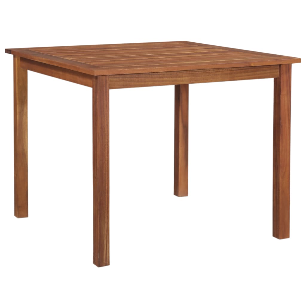 vidaXL Patio Table 33.5"x33.5"x29.1" Solid Acacia Wood