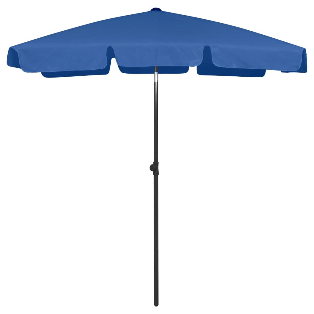vidaXL Beach Umbrella Azure Blue 70.9"x47.2"