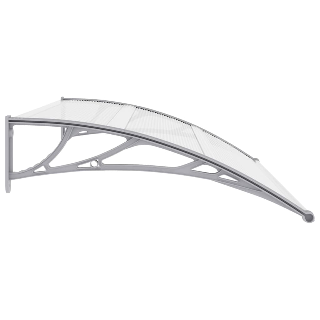 vidaXL Door Canopy Gray 59.1"x39.4" PC