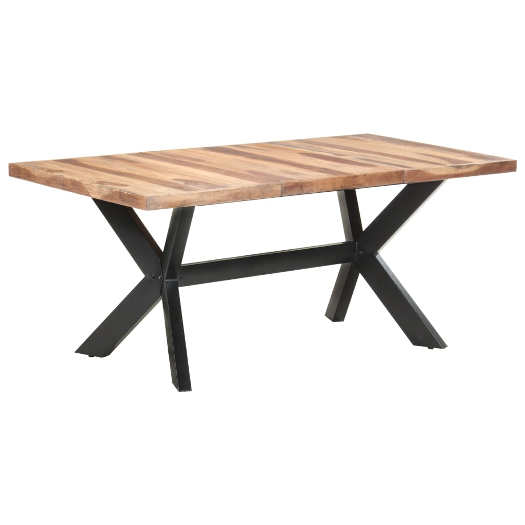 vidaXL Dining Table 70.9"x35.4"x29.5" Solid Wood with Honey Finish