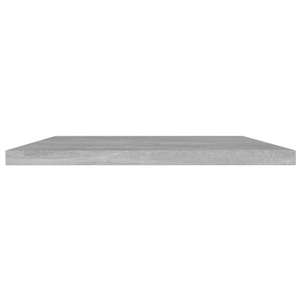 vidaXL Bookshelf Boards 8 pcs Concrete Gray 23.6"x7.9"x0.6" Engineered Wood