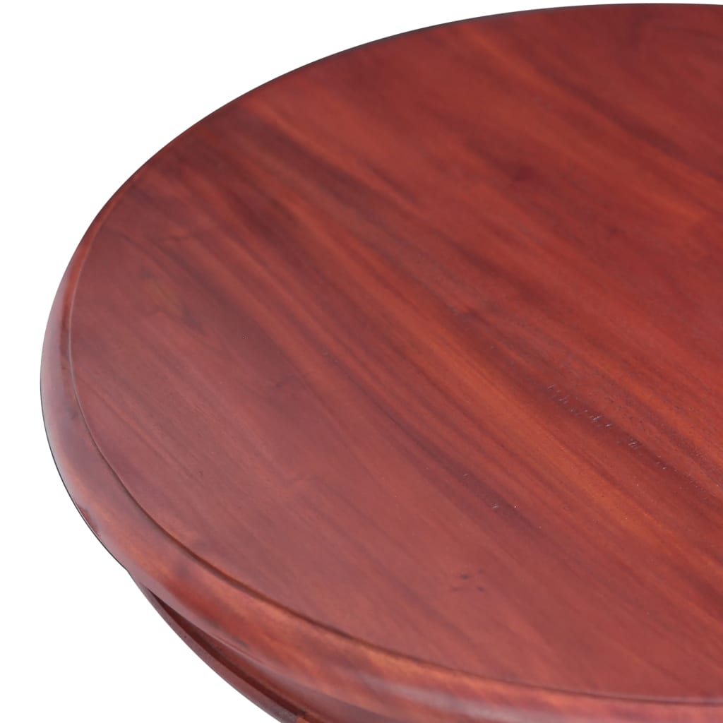 vidaXL Side Table Brown 19.7"x19.7"x25.6" Solid Mahogany Wood