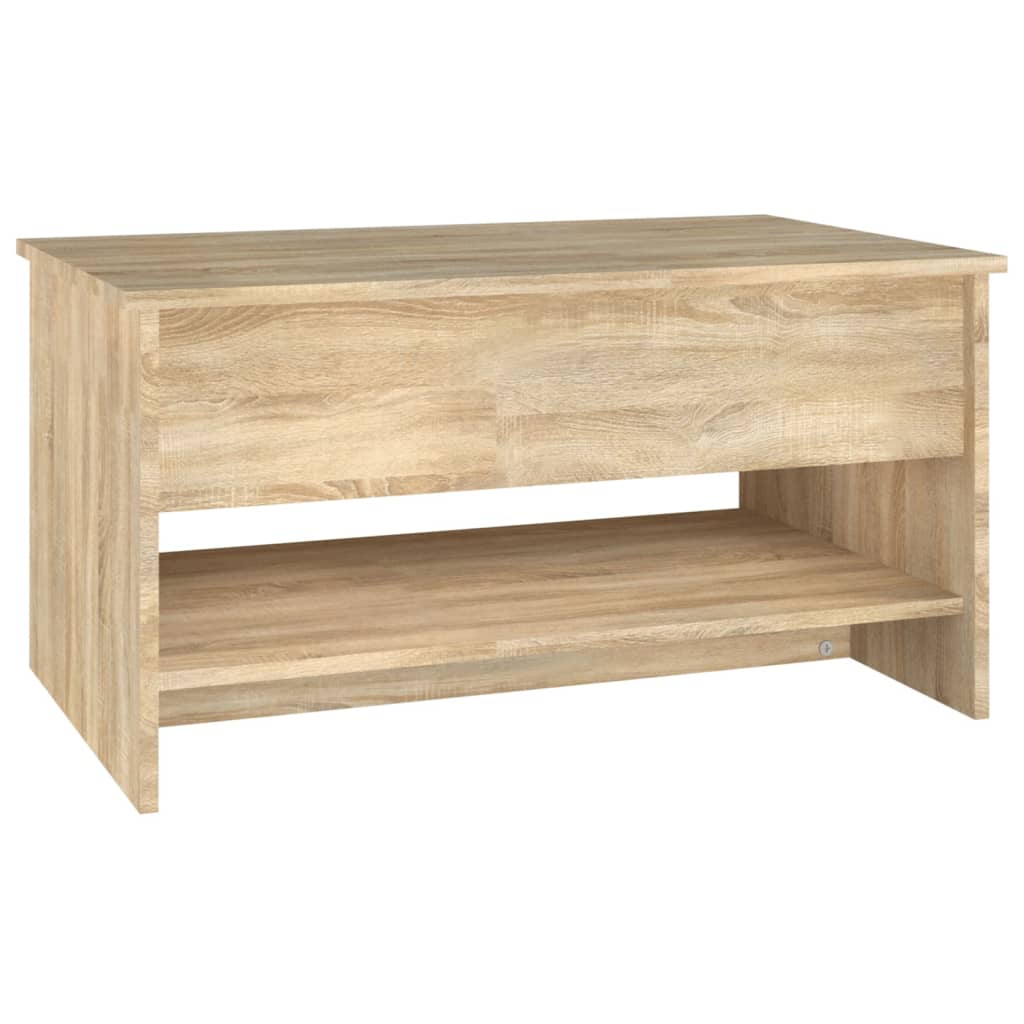 vidaXL Coffee Table Sonoma Oak 31.5"x19.7"x15.7" Engineered Wood