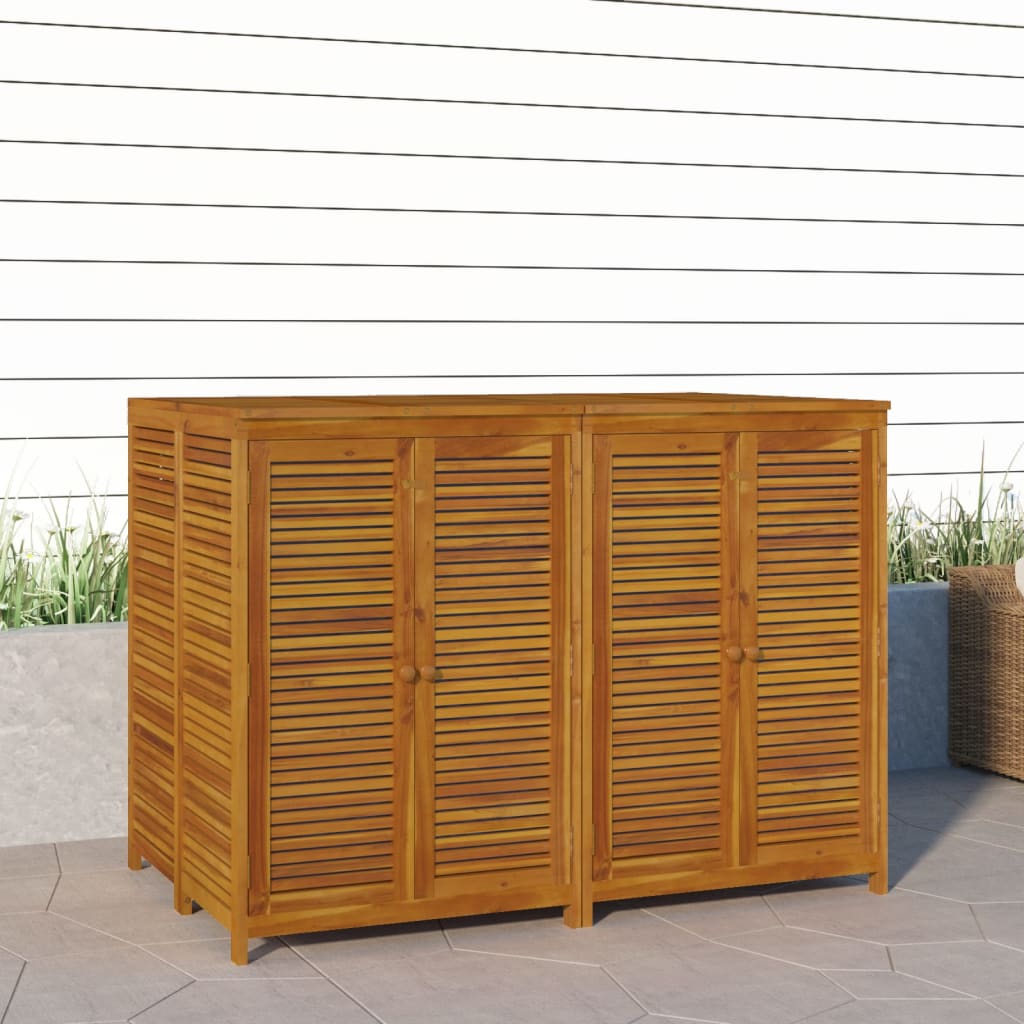 vidaXL Patio Storage Box 55.1"x34.3"x40.9" Solid Wood Acacia