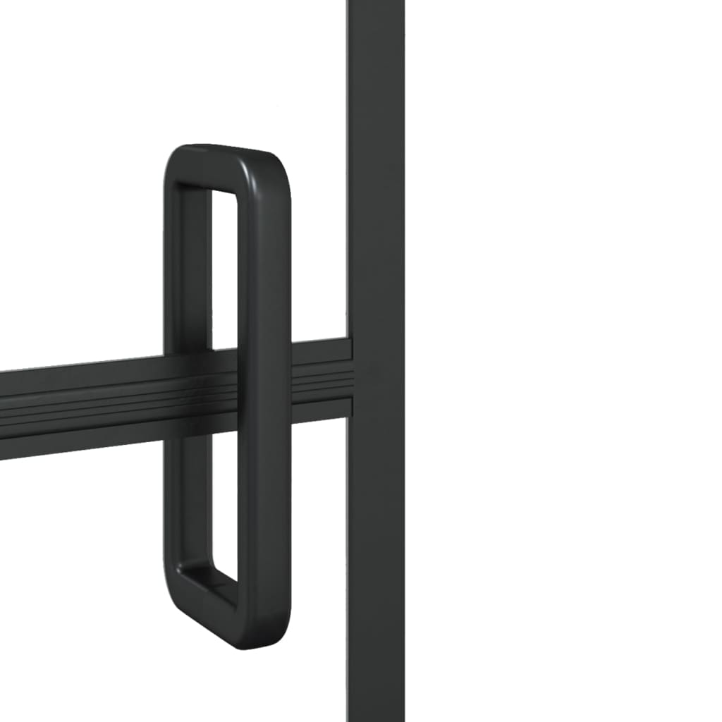 vidaXL Shower Enclosure ESG 45.7"x55.1" Black