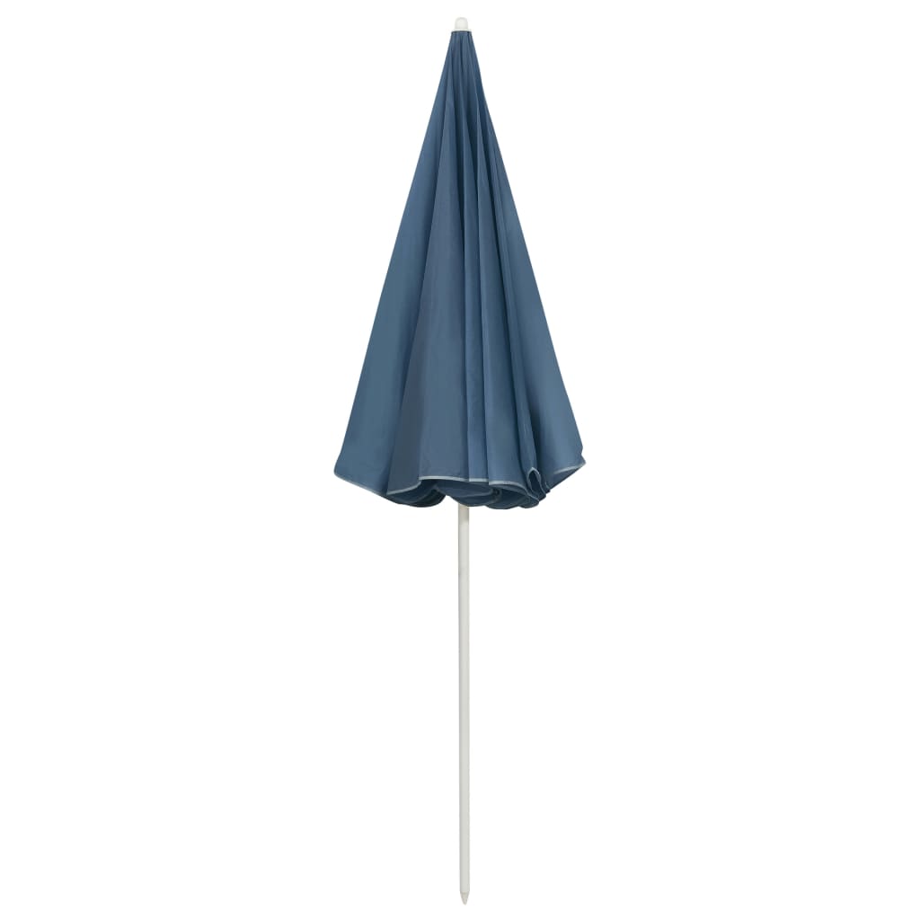 vidaXL Beach Umbrella Blue 94.5"