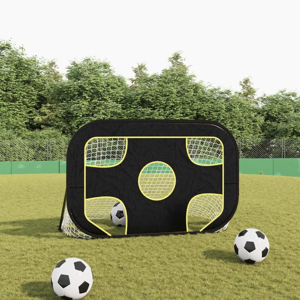 vidaXL Football Goal Net with Target 47.2"x31.5"x31.5" Polyester