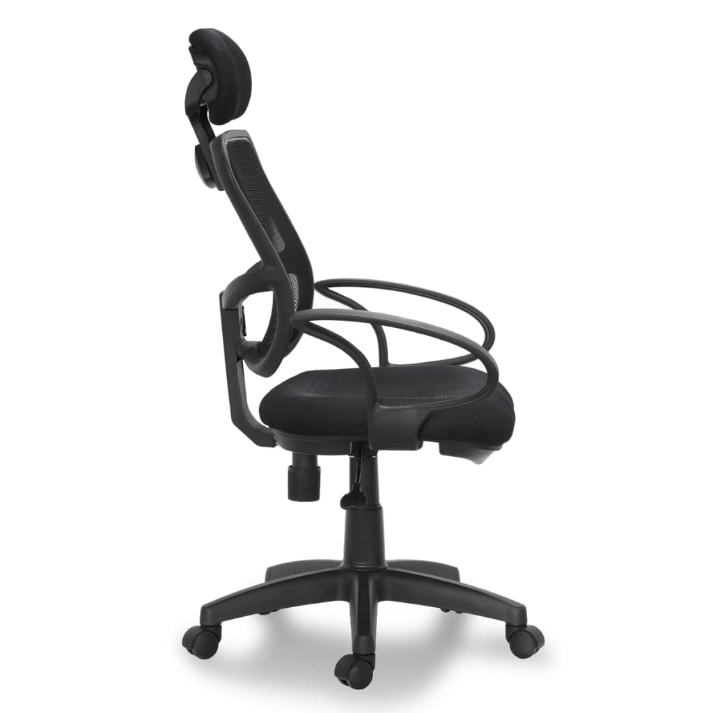 vidaXL Office Chair Plastic Black 41.7"-46.5"