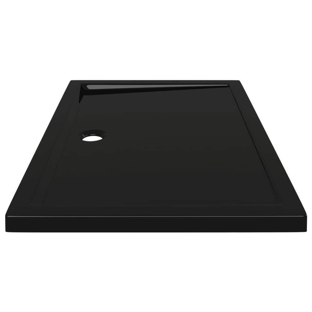 vidaXL Rectangular ABS Shower Base Tray Black 31.5"x43.3"