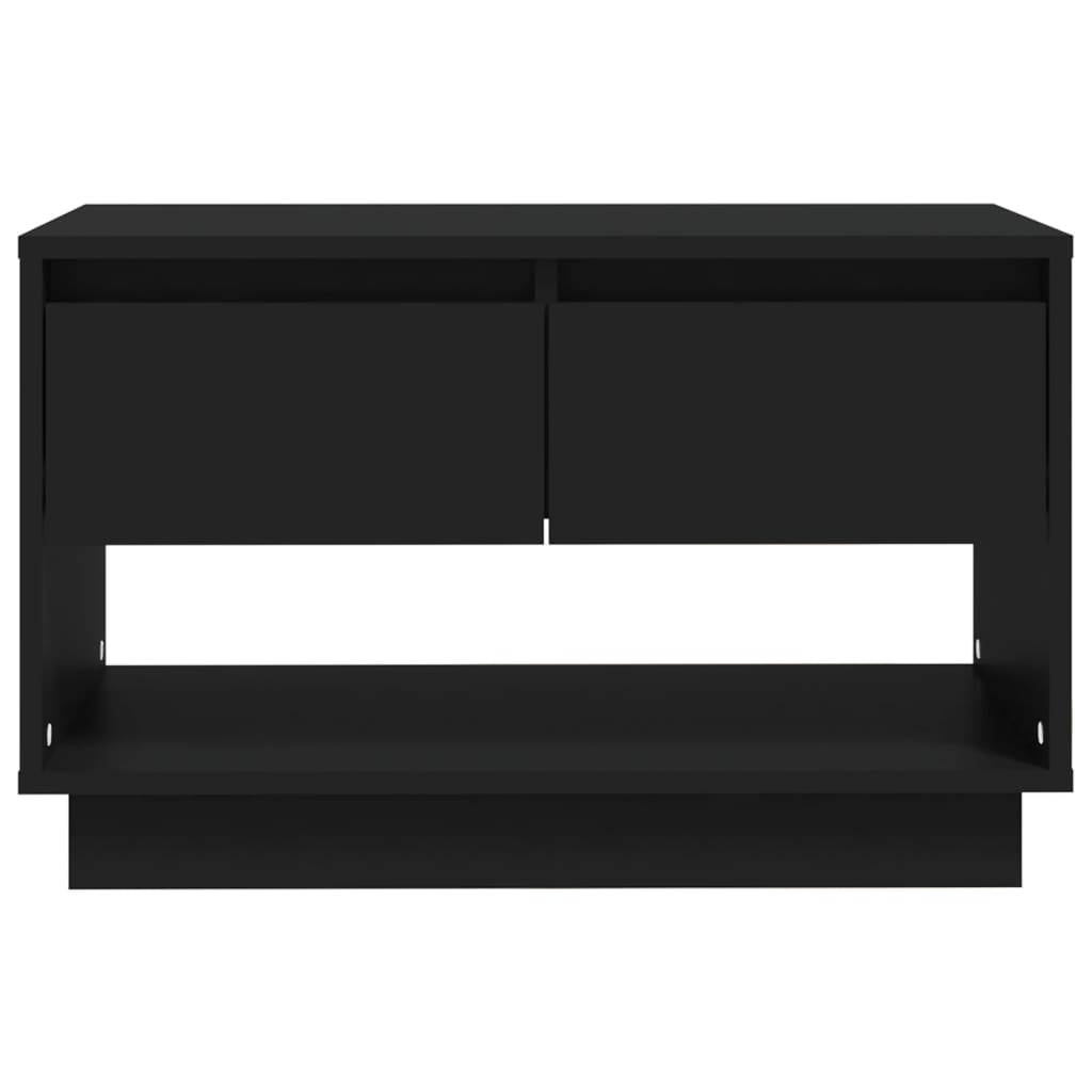 vidaXL TV Stand Black 27.6"x16.1"x17.3" Engineered Wood