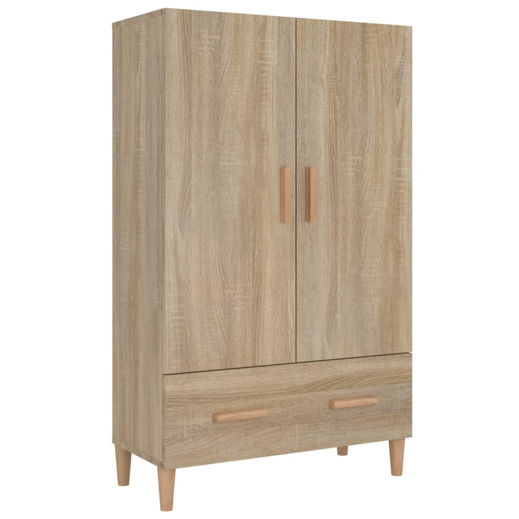 vidaXL Highboard Sonoma Oak 27.6"x12.2"x45.3" Engineered Wood