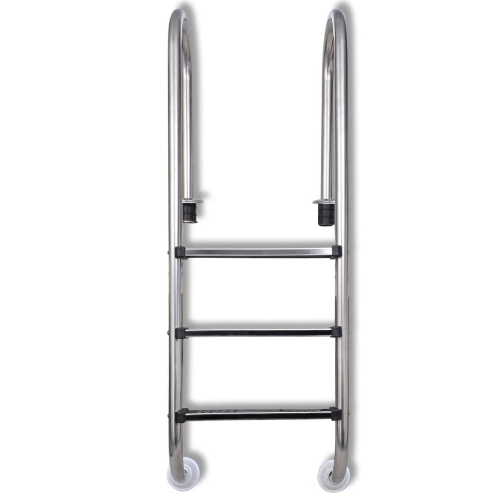 vidaXL Pool Ladder 3 Steps Stainless Steel 304 47.2"