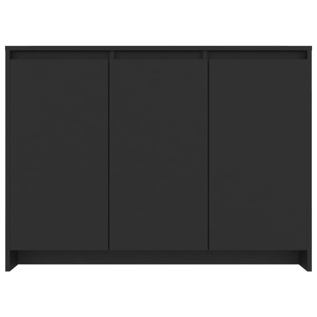 vidaXL Sideboard Black 40.2"x13"x29.5" Engineered Wood