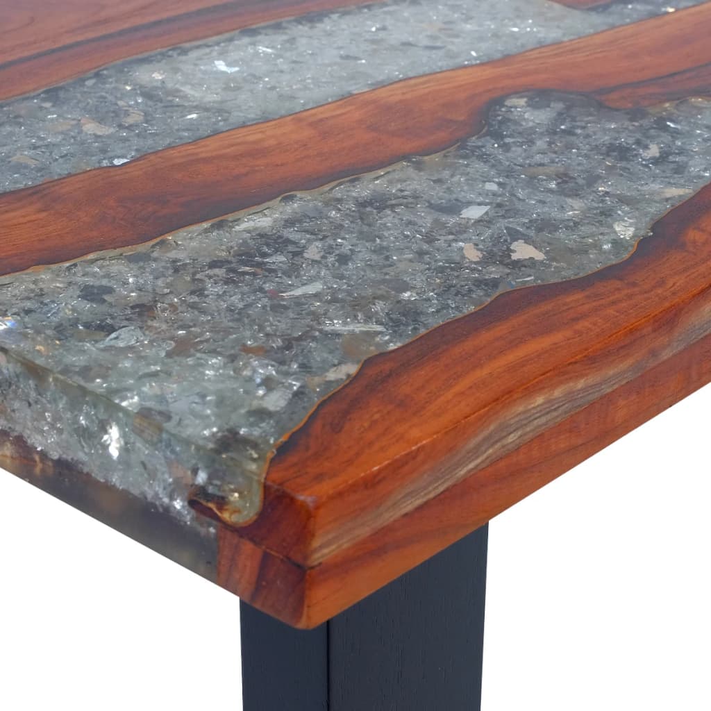 vidaXL Coffee Table Teak Resin 39.4"x19.7"