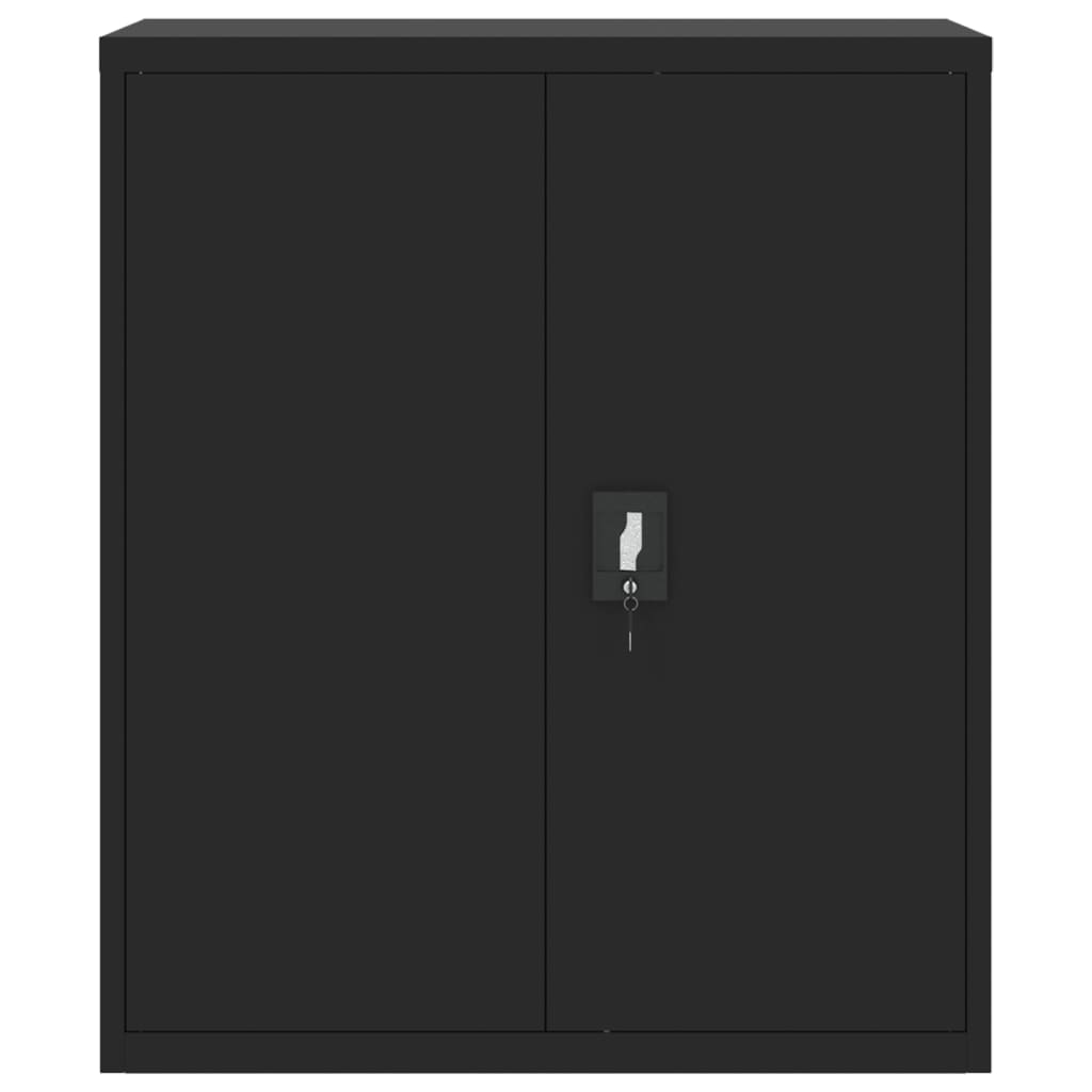 vidaXL File Cabinet Black 35.4"x15.7"x41.3" Steel