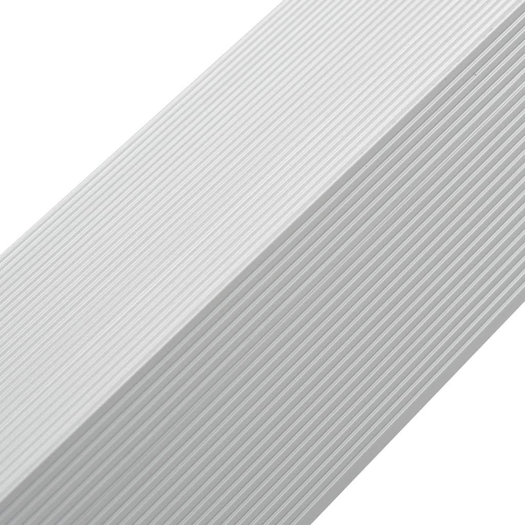 vidaXL 5 pcs Decking Angle Trims Aluminium 66.9" Silver