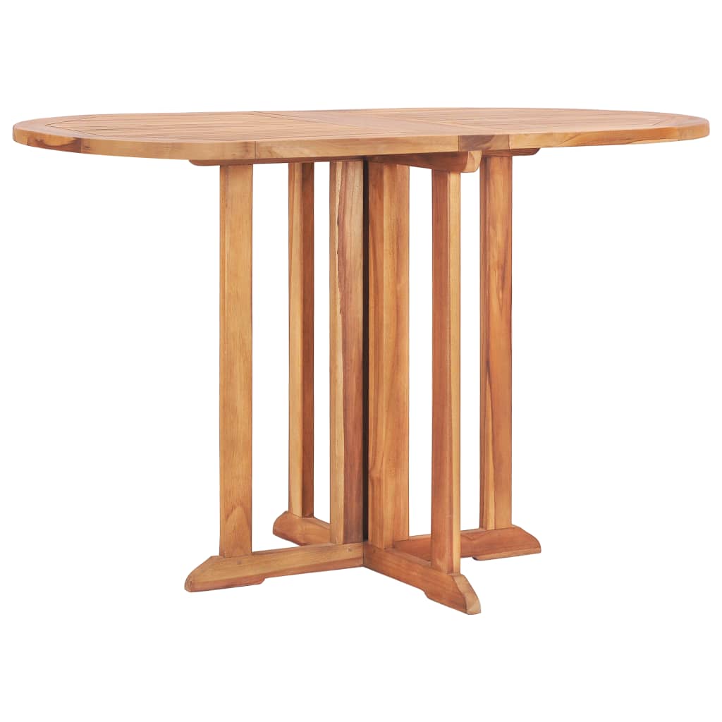 vidaXL Folding Butterfly Patio Table 47.2"x27.6"x29.5" Solid Teak Wood