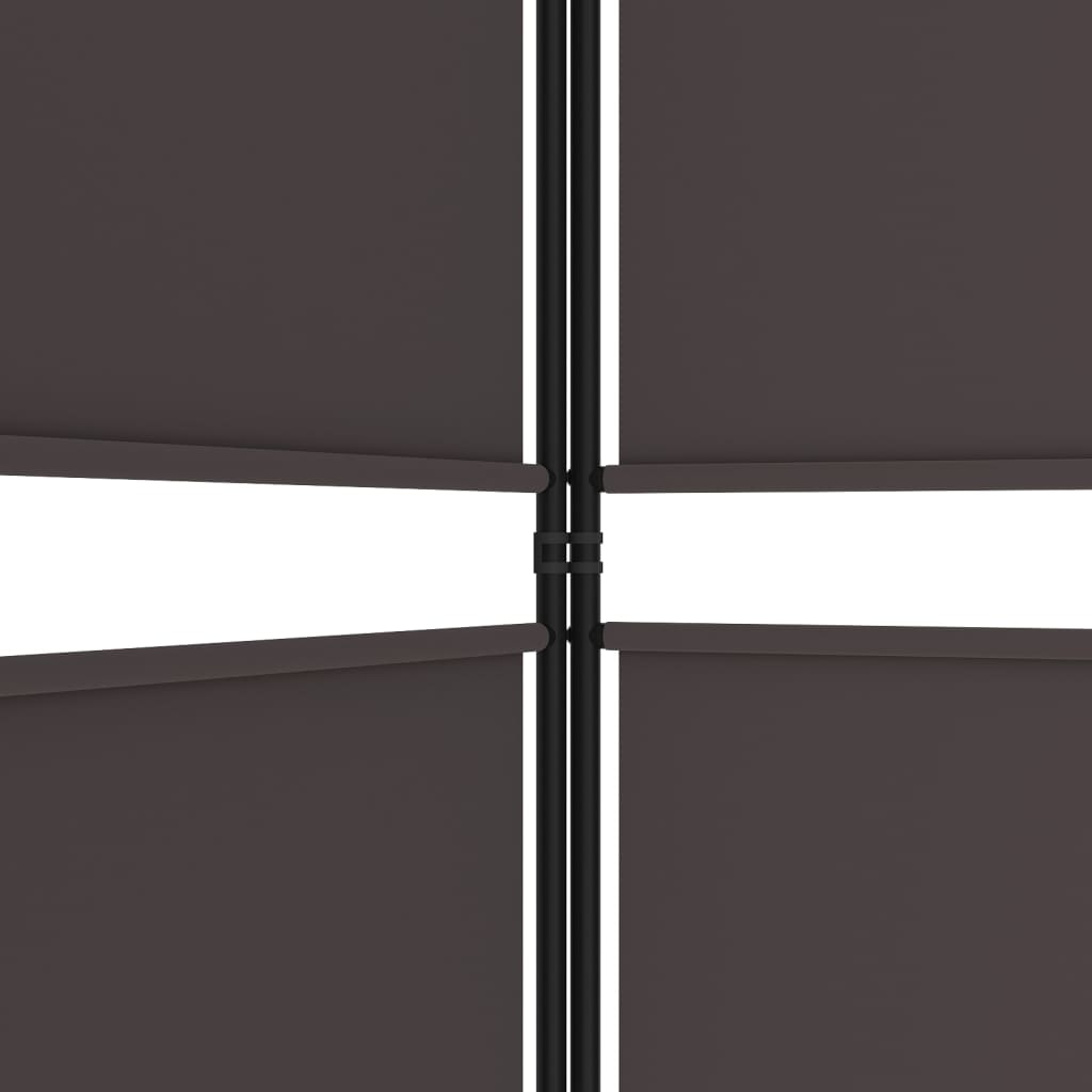 vidaXL 6-Panel Room Divider Brown 118.1"x70.9" Fabric