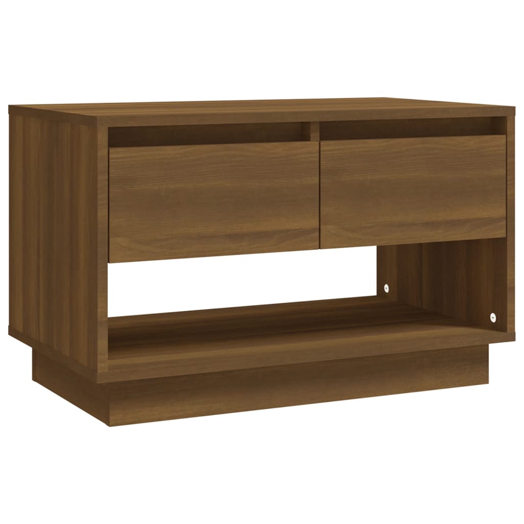 vidaXL TV Stand Brown Oak 27.6"x16.1"x17.3" Engineered Wood