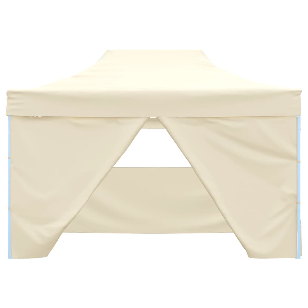 vidaXL Foldable Tent Pop-Up with 4 Side Walls 9.8'x14.8' Cream White