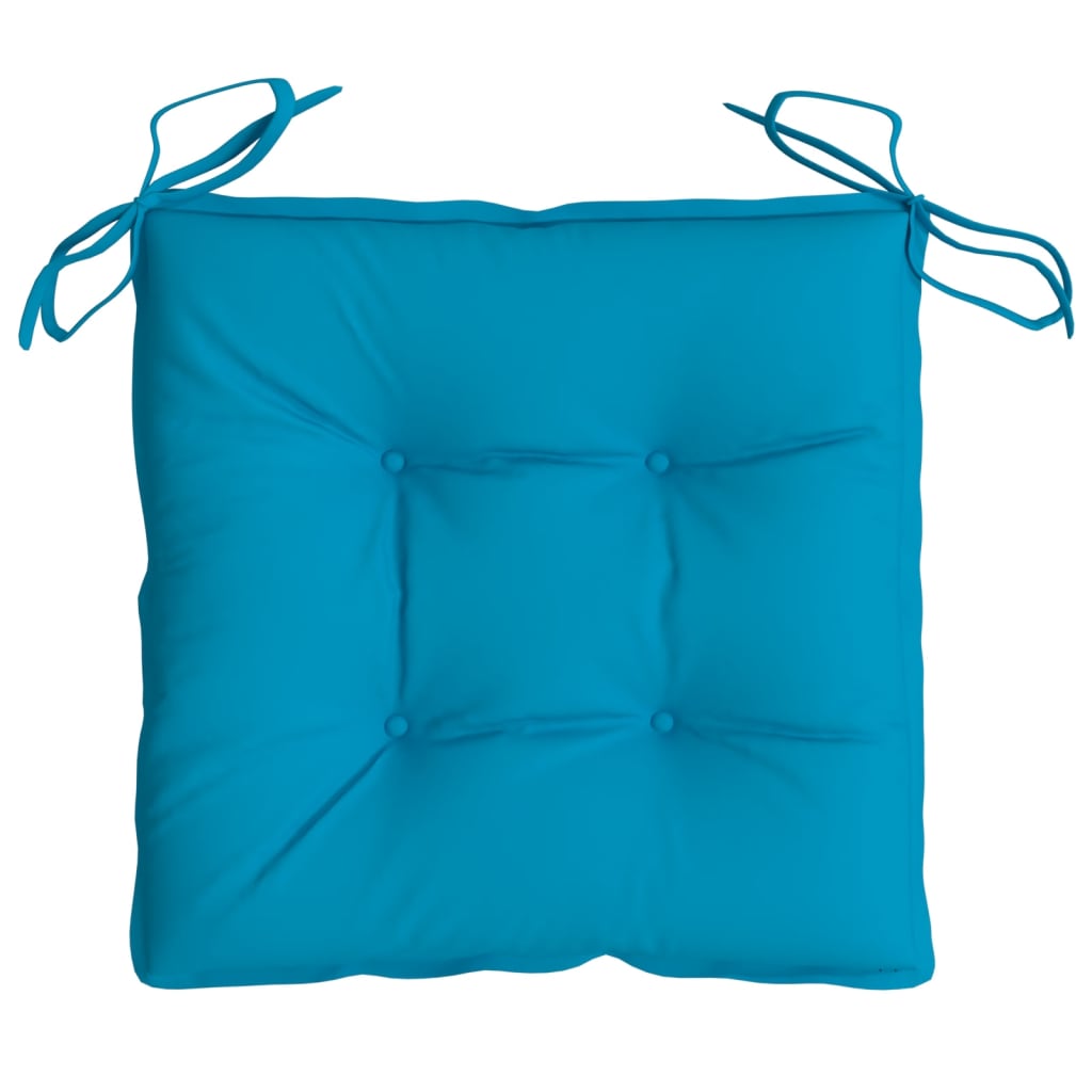 vidaXL Chair Cushions 6 pcs Light Blue 19.7"x19.7"x2.8" Oxford Fabric