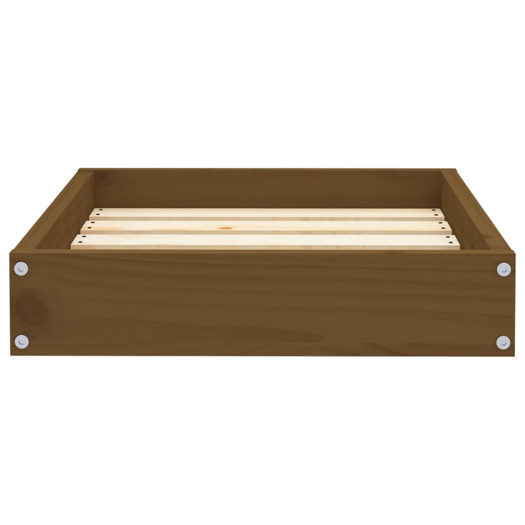 vidaXL Dog Bed Honey Brown 20.3"x17.3"x3.5" Solid Wood Pine
