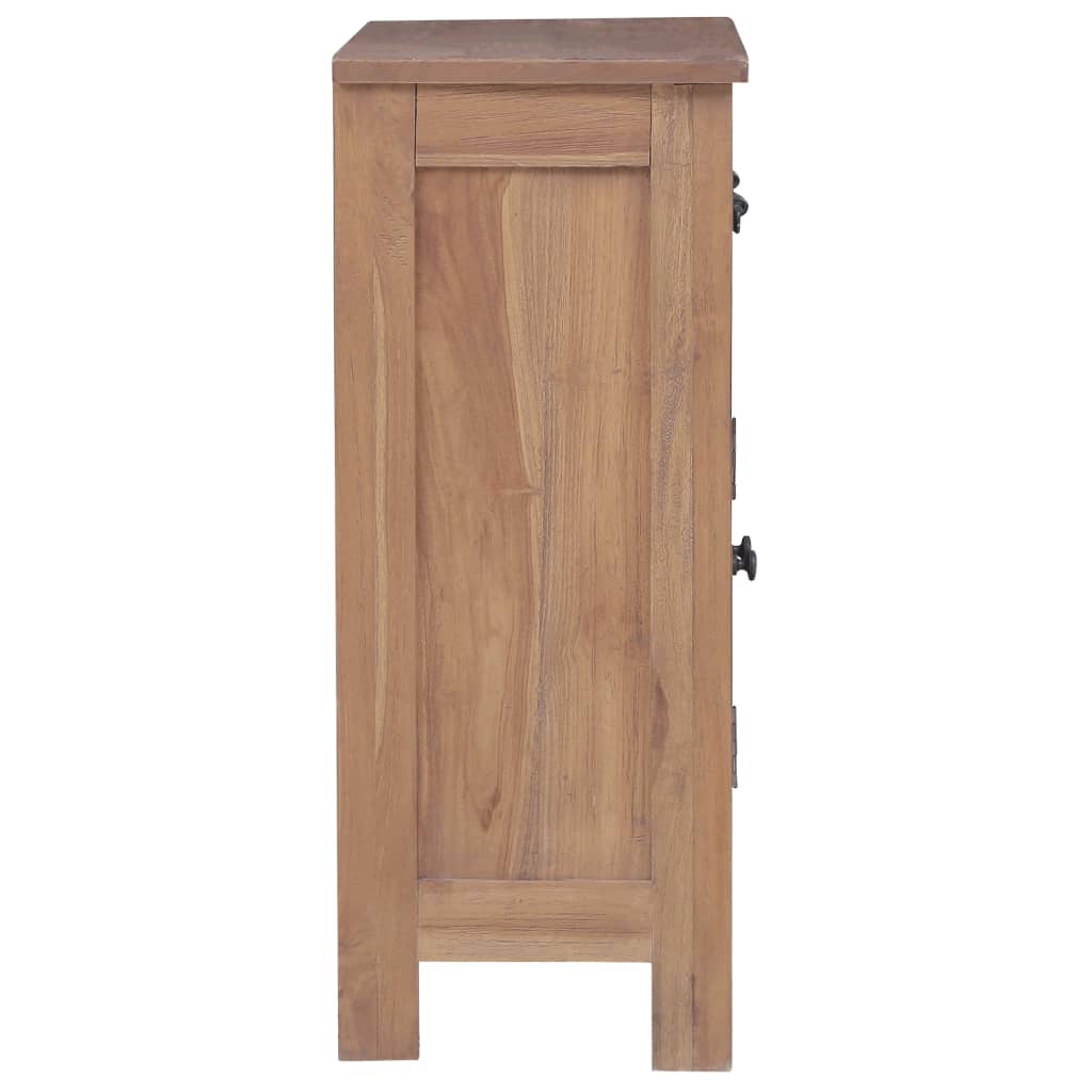 vidaXL Sideboard 25.6"x11.8"x29.5" Solid Teak Wood