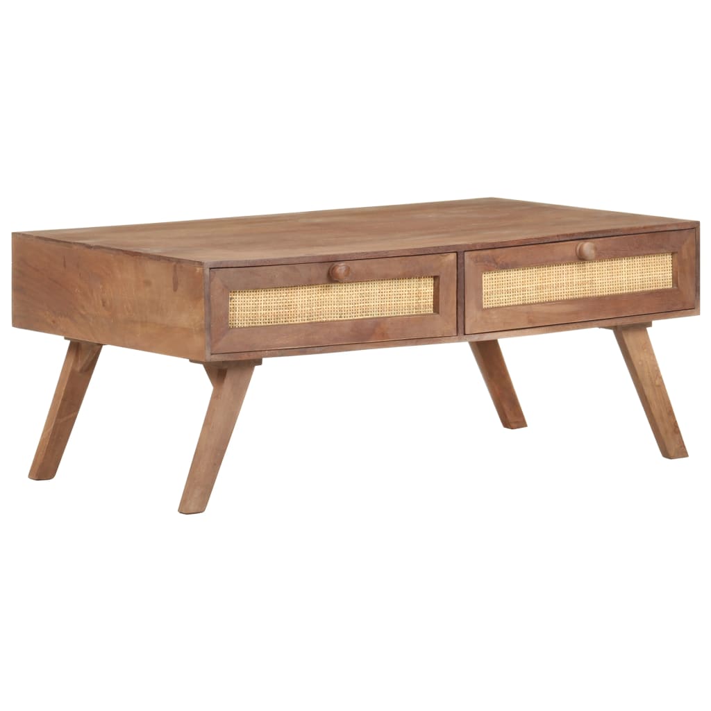 vidaXL Coffee Table 39.4"x23.6"x15.7" Solid Mango Wood