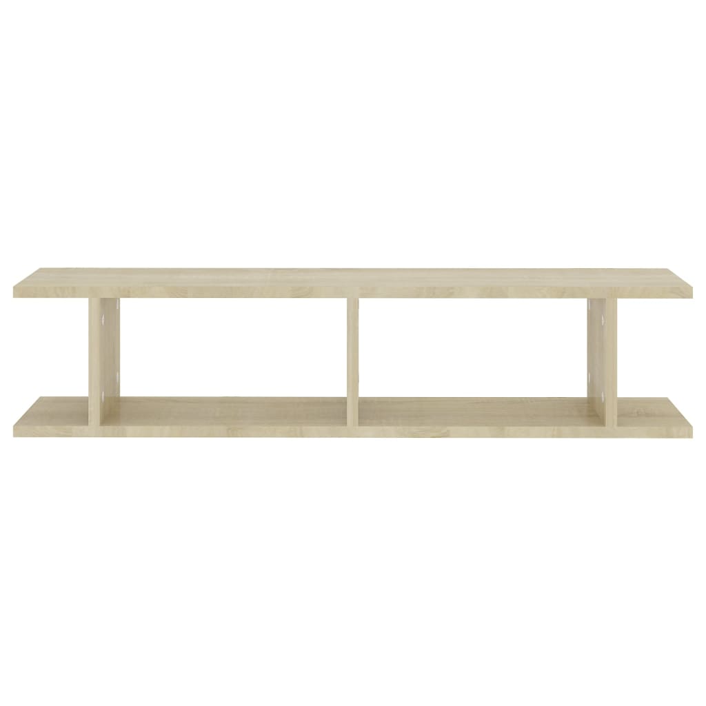 vidaXL Wall Shelves 2 pcs Sonoma Oak 35.4"x7.1"x7.9" Engineered Wood