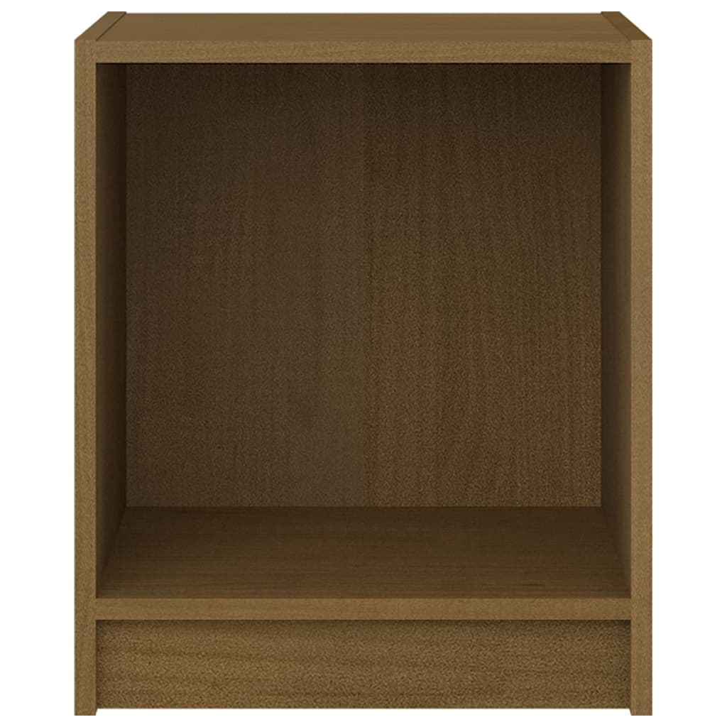 vidaXL Bedside Cabinets 2 pcs Honey Brown 14"x13.2"x16.3" Solid Wood Pine