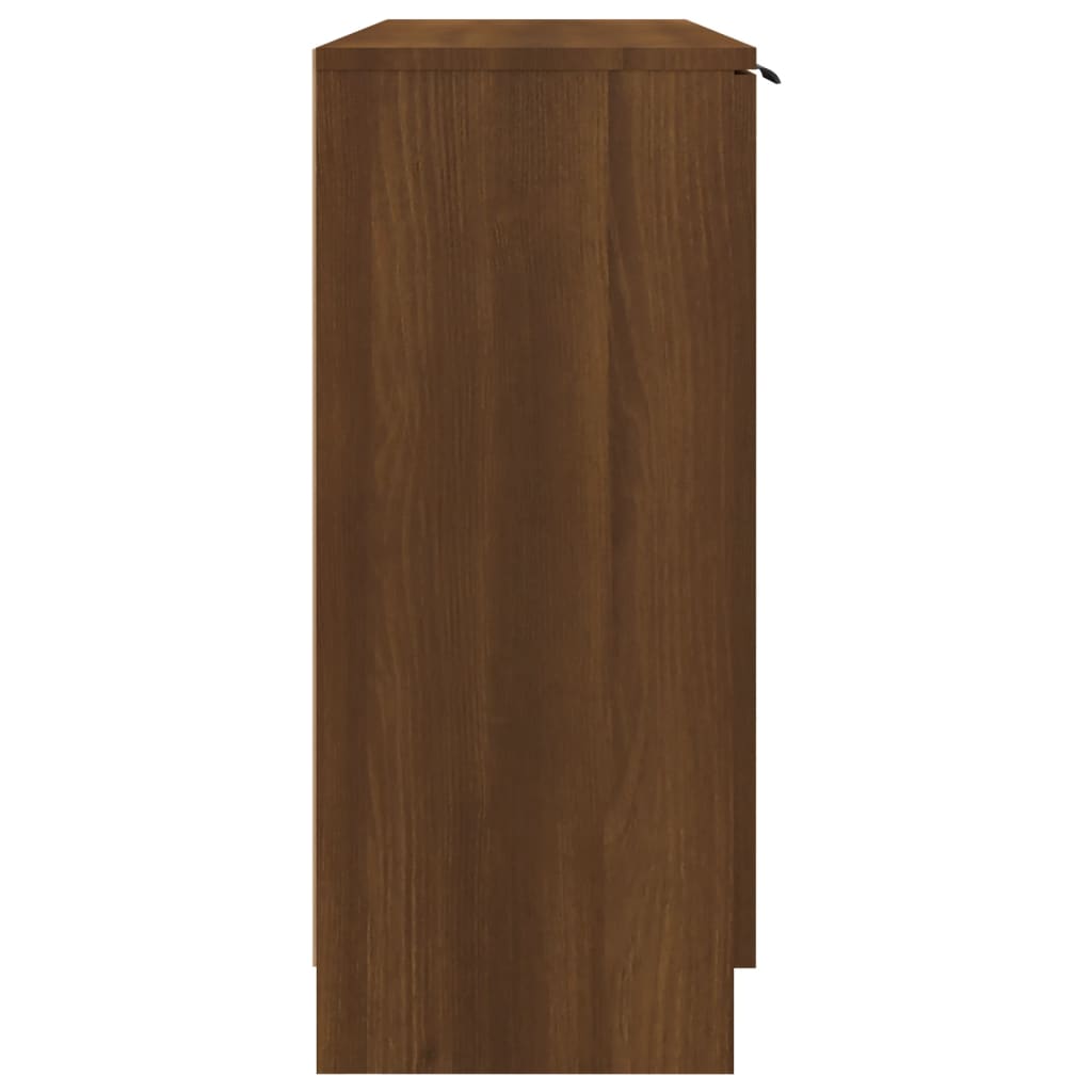 vidaXL Sideboard Brown Oak 35.6"x11.8"x27.6" Engineered Wood