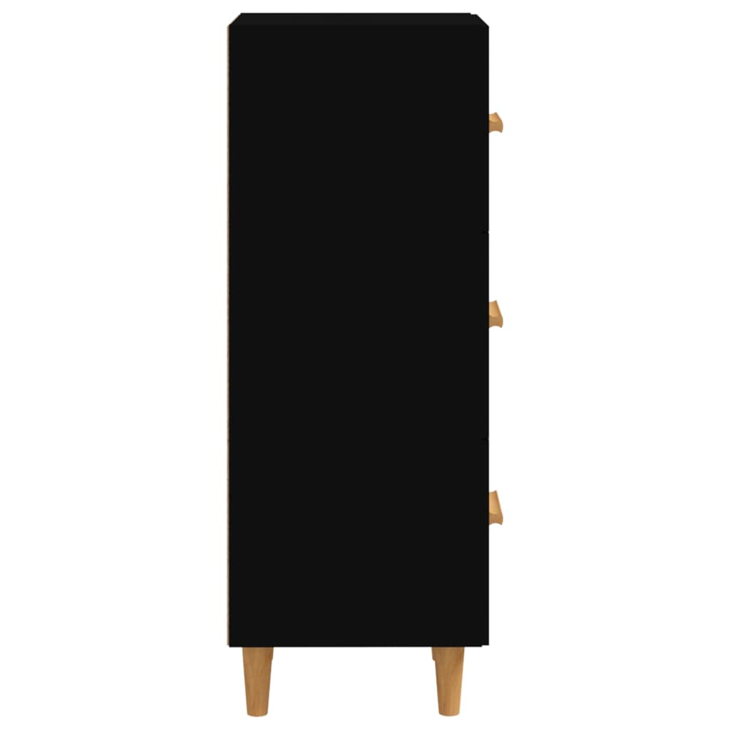 vidaXL Sideboard Black 13.6"x13.4"x35.4" Engineered Wood
