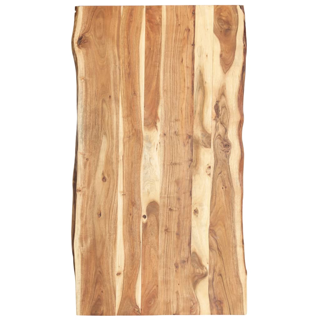 vidaXL Table Top Solid Acacia Wood 46.5"x(19.7"-23.6")x1.5"