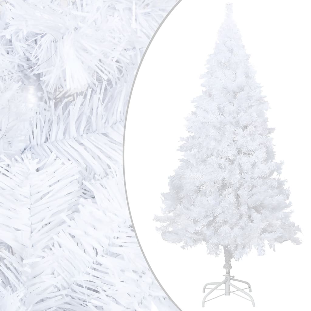 vidaXL Artificial Christmas Tree with LEDs&Thick Branches White 47.2"