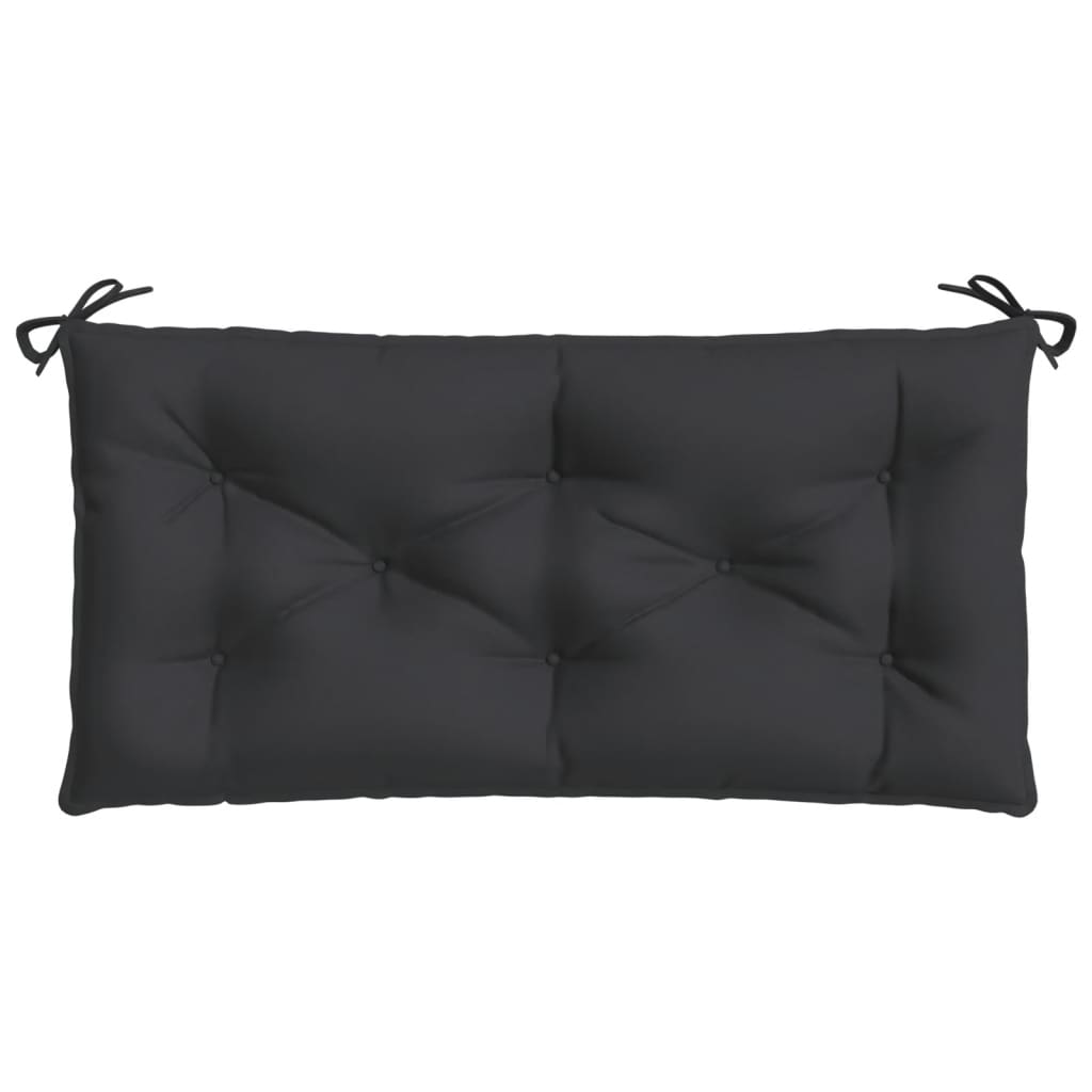 vidaXL Garden Bench Cushion Black 39.4"x19.7"x2.8" Fabric