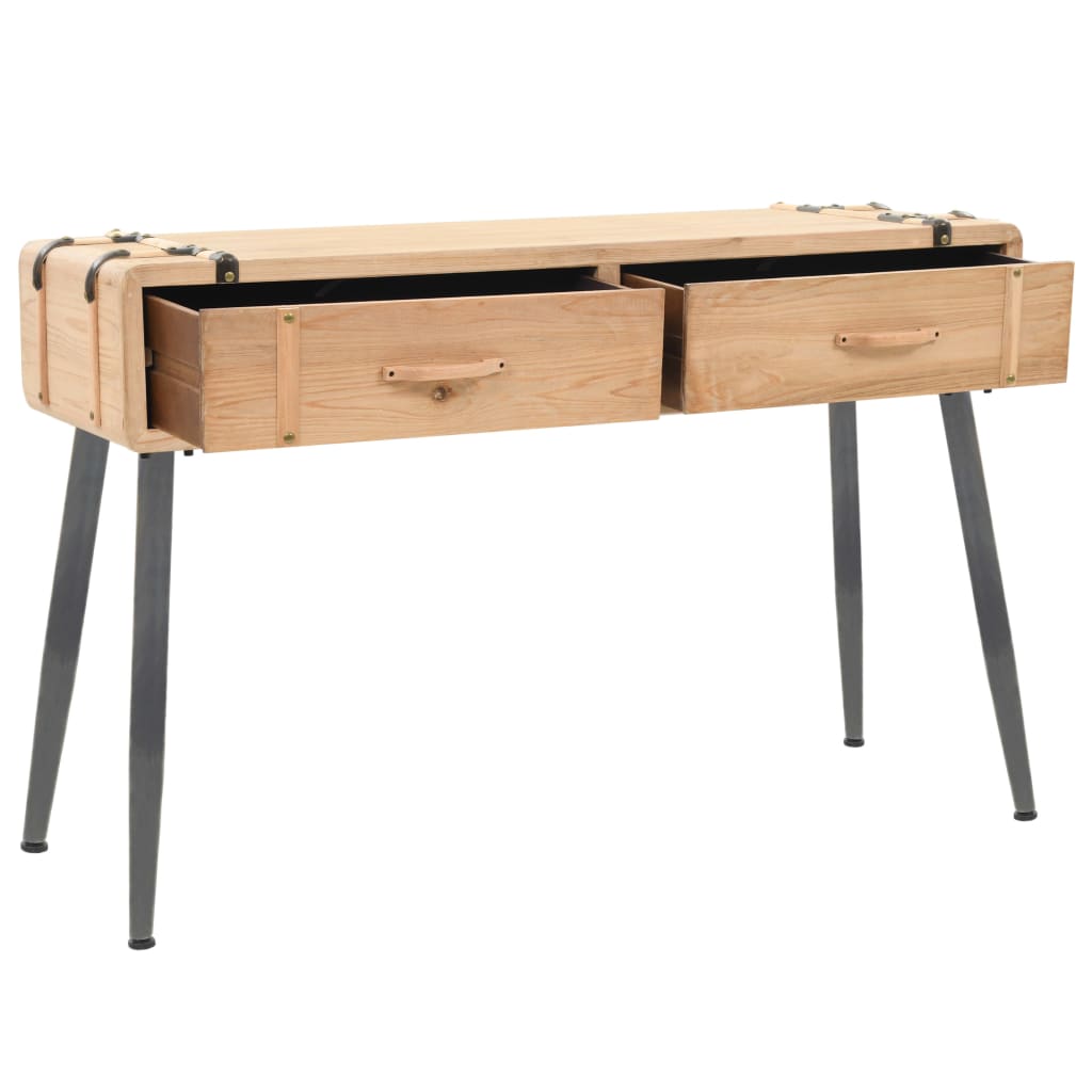 vidaXL Console Table Solid Fir Wood 45.3"x15.9"x29.9"