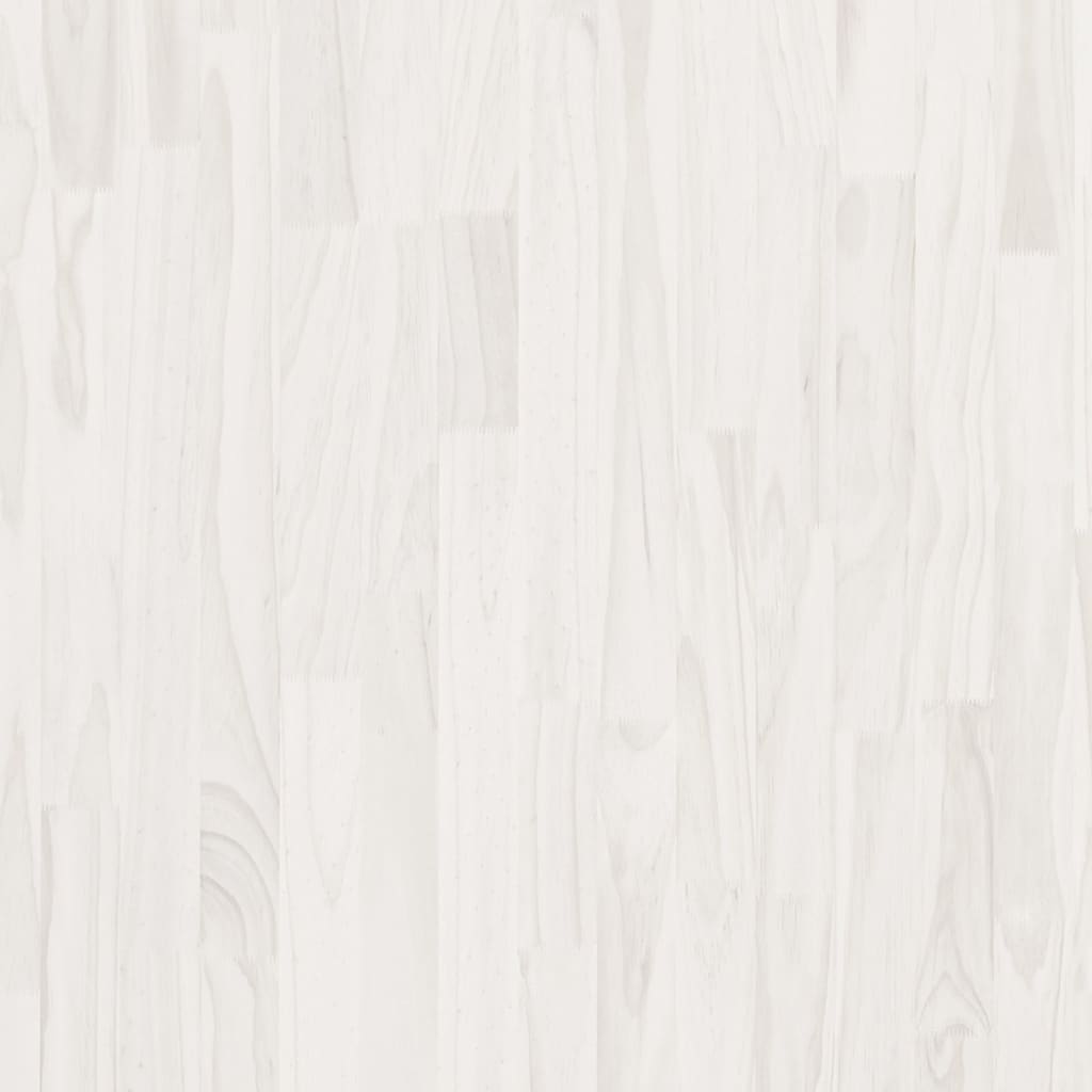 vidaXL High Cabinet White 31.5"x11.8"x82.7" Solid Pine Wood